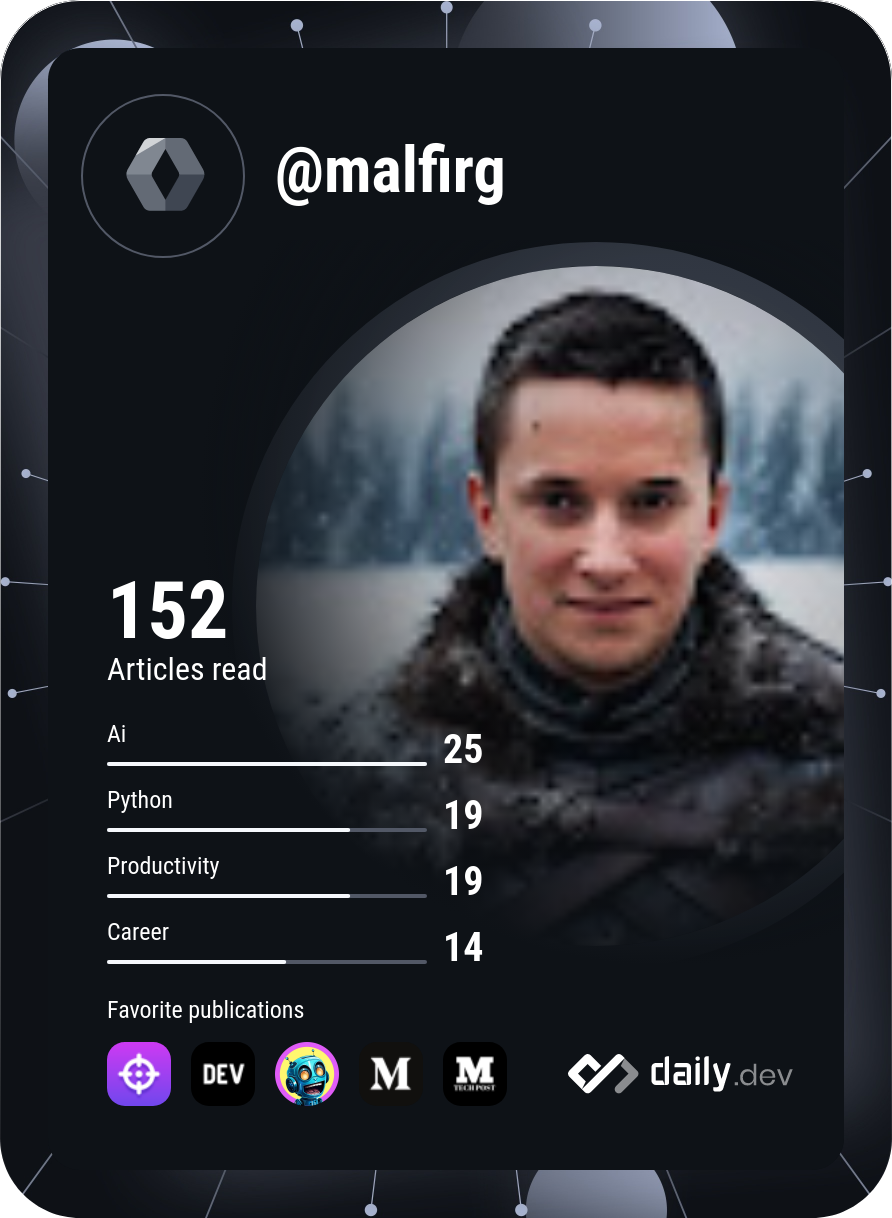 Malfirg's Dev Card