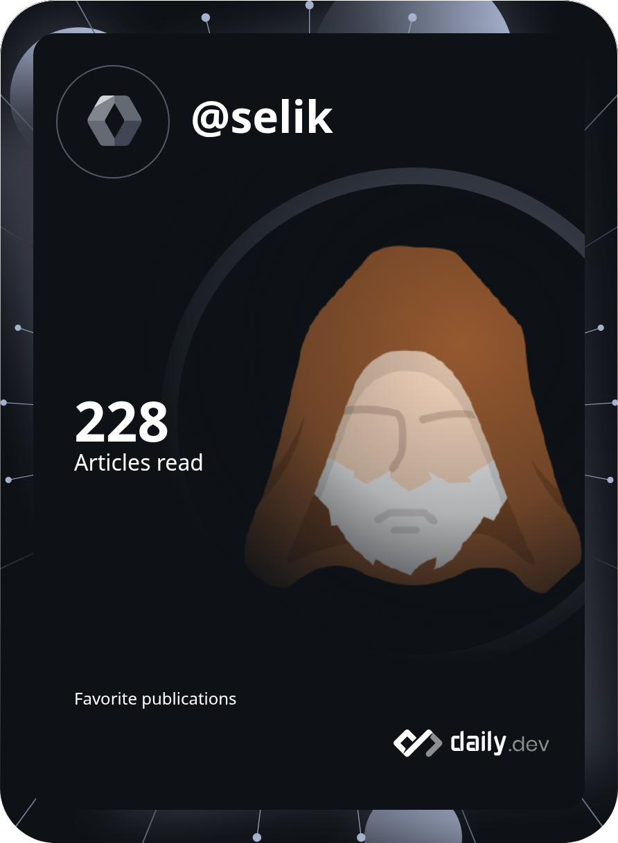 Selik's Dev Card