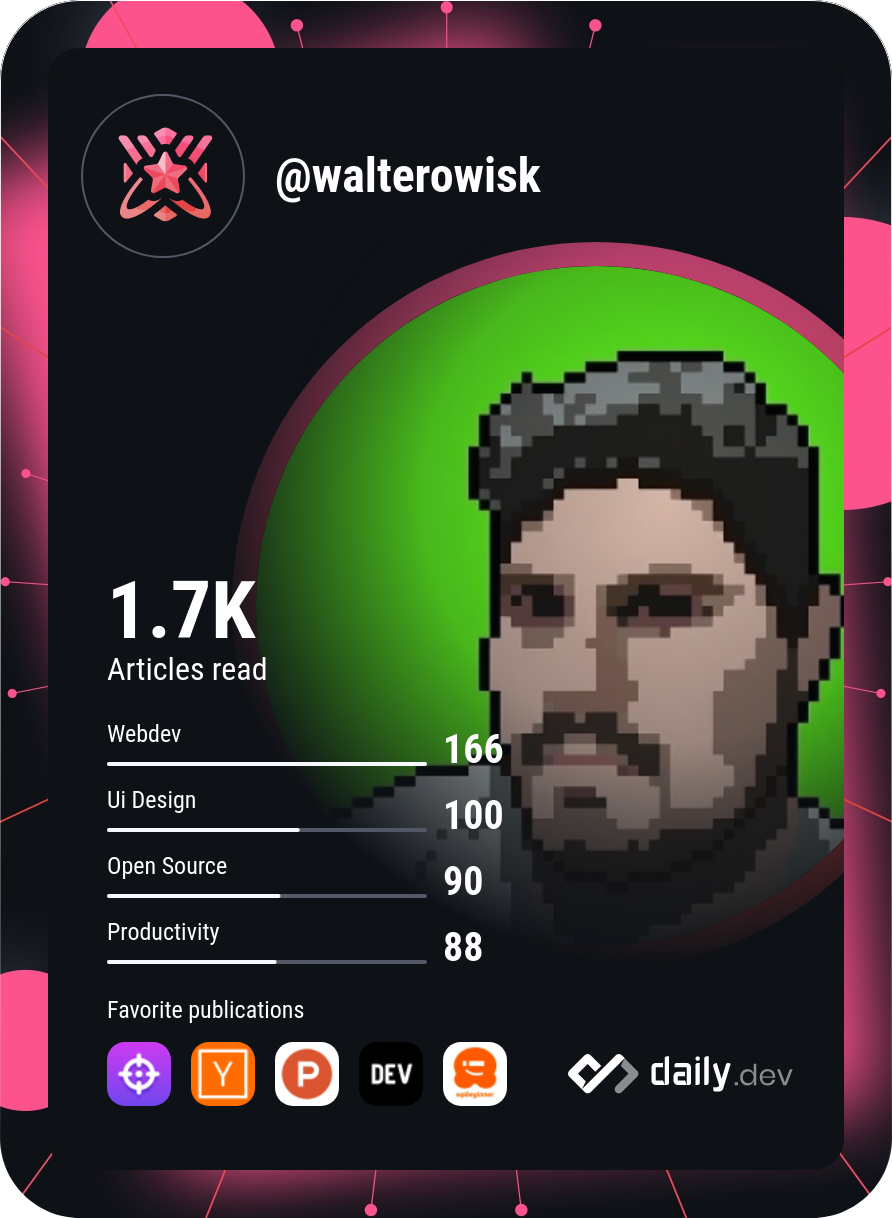 Walter J. Silva's Dev Card