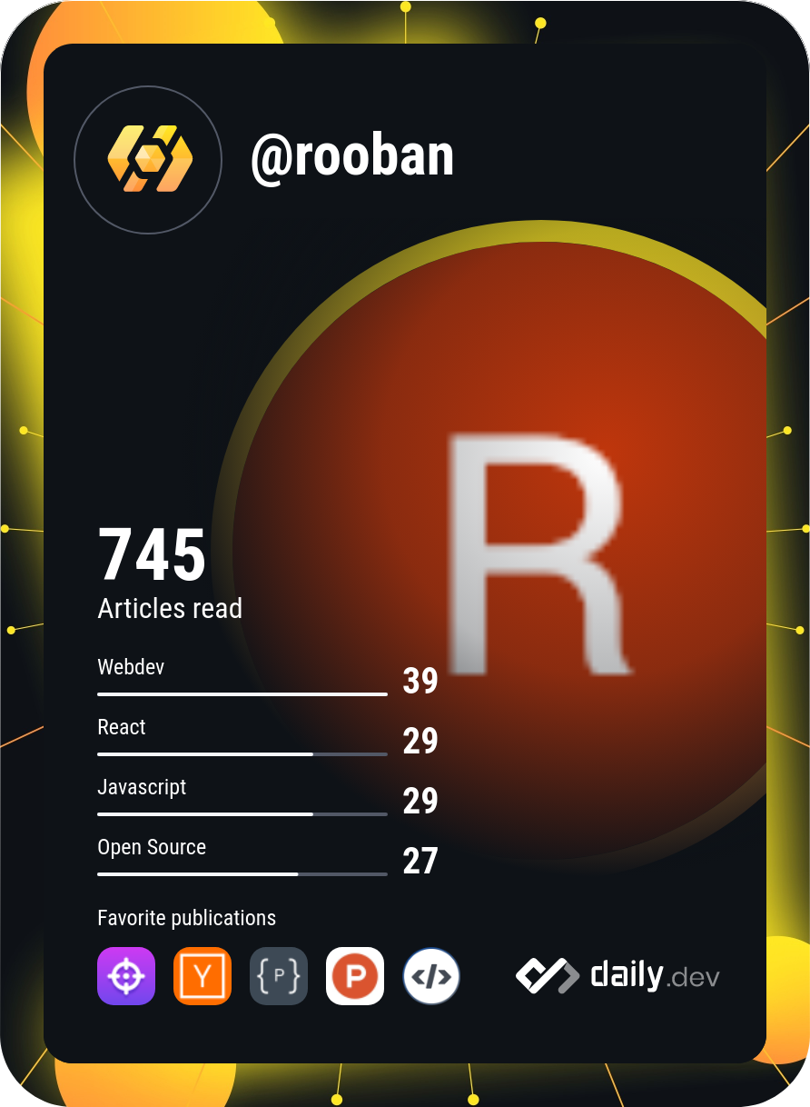 Rooban's Dev Card