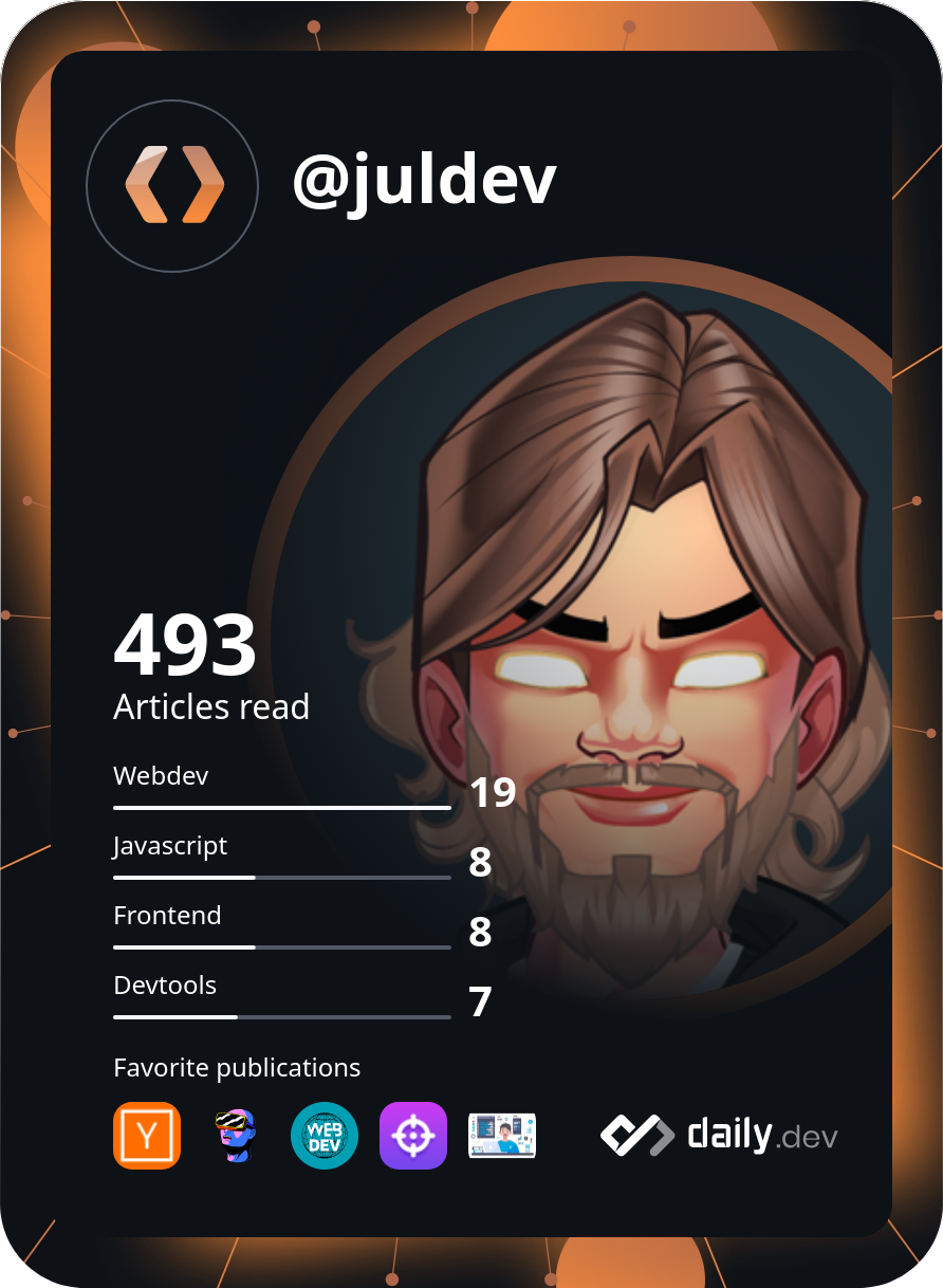 Julian's Dev Card