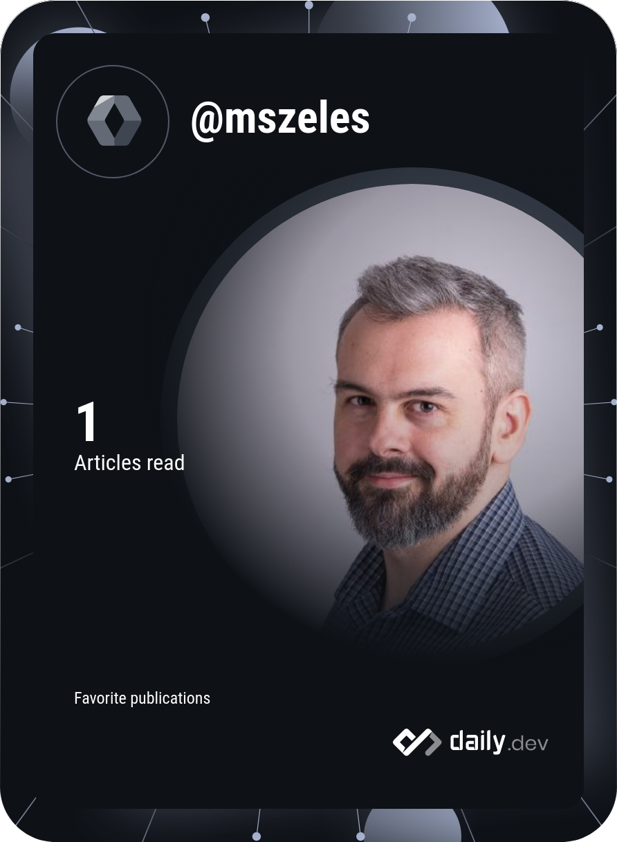 Miklós Szeles's Dev Card