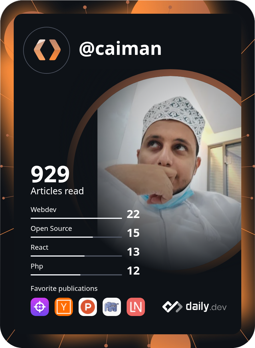 Majid AlSaidi's Dev Card