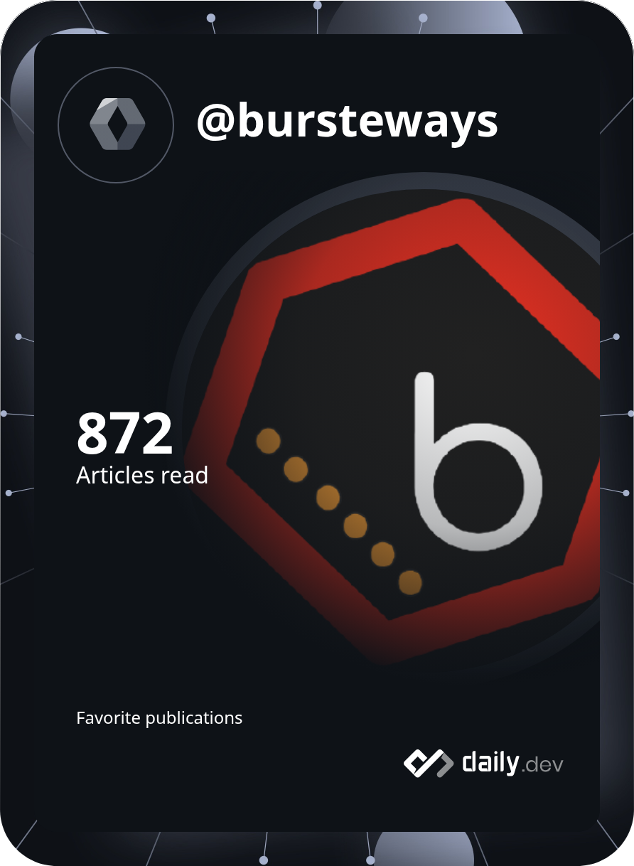 Stephen Burke's Dev Card