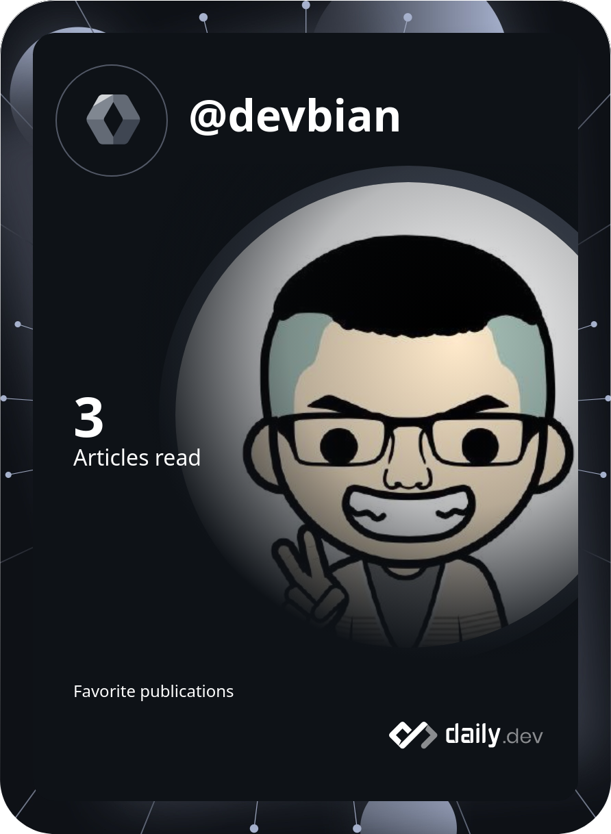 devbian's Dev Card
