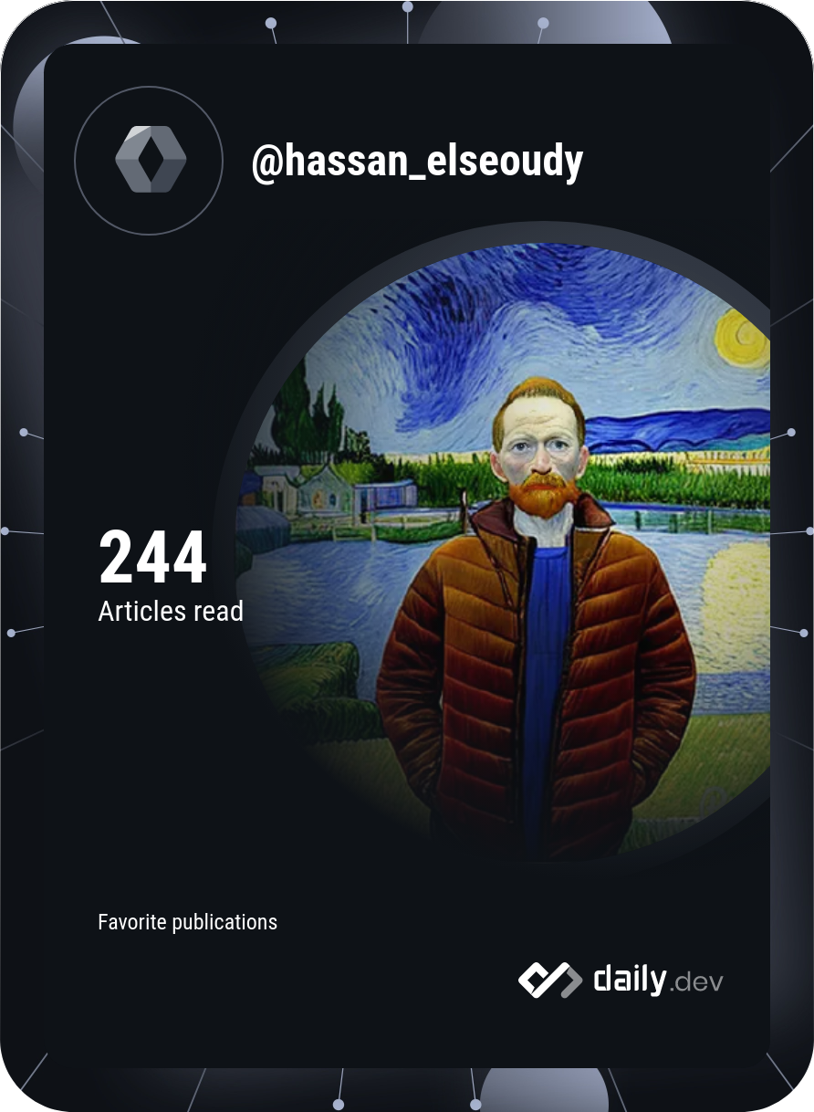Hassan Elseoudy's Dev Card