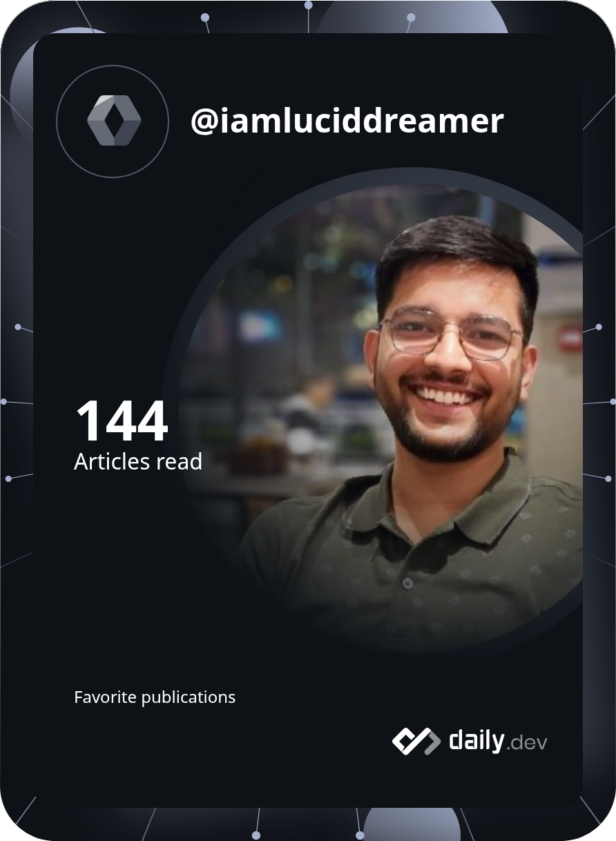 Manas Shukla's Dev Card