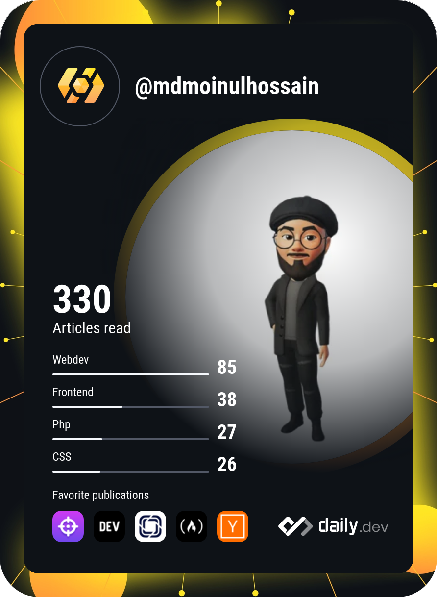 MD. MOINUL HOSSAIN's Dev Card
