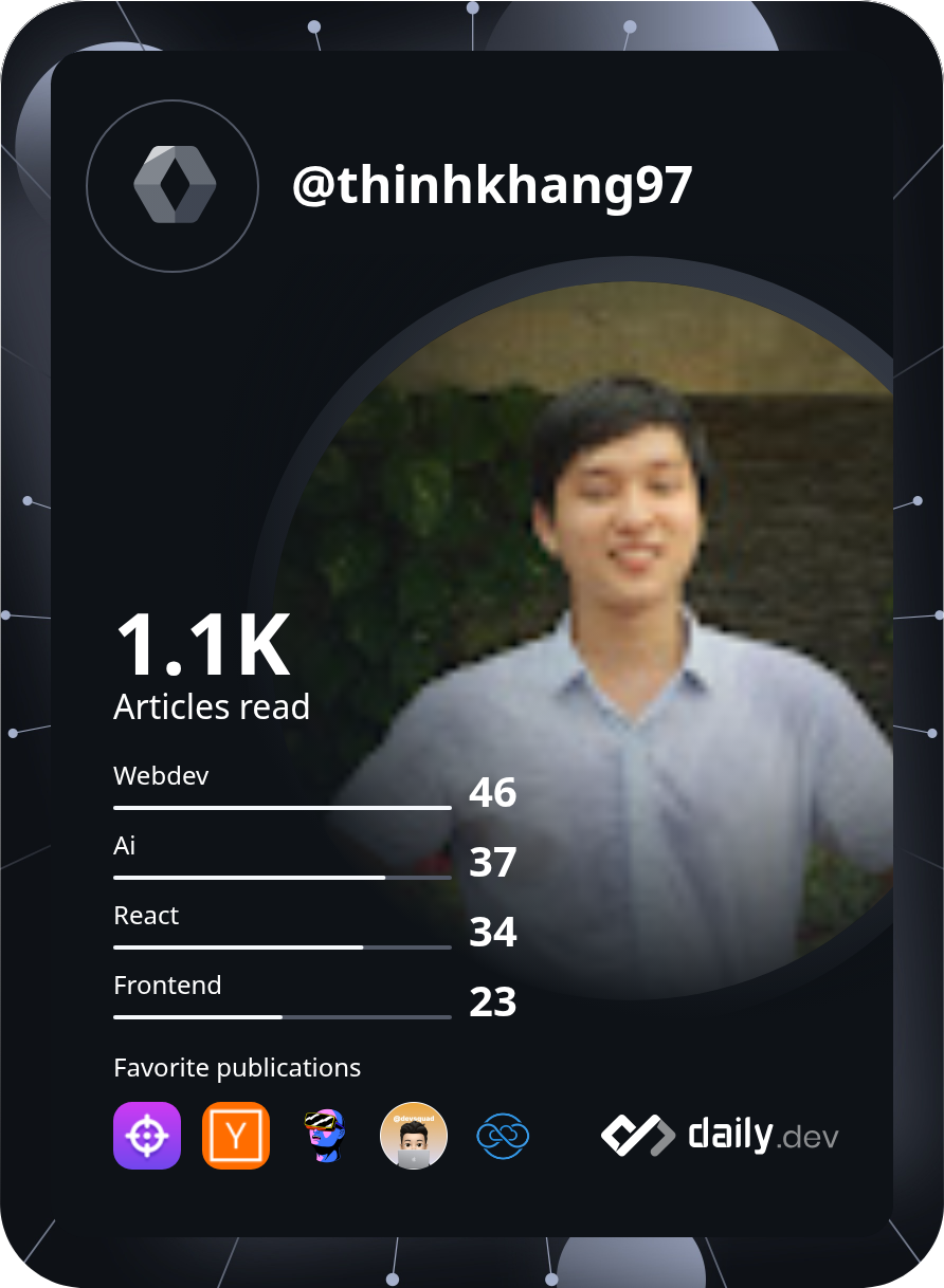Khang Nguyễn's Dev Card