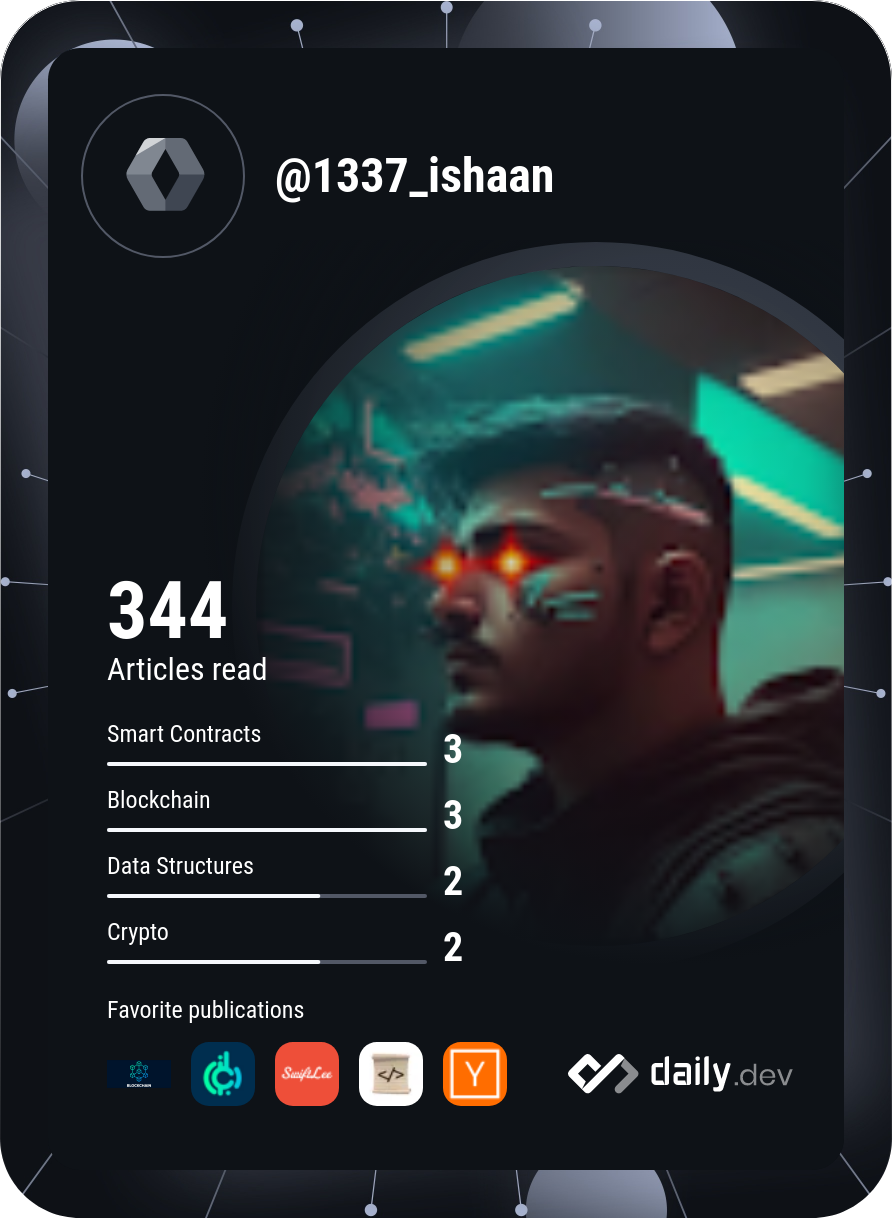 Ishaan Parmar's Dev Card