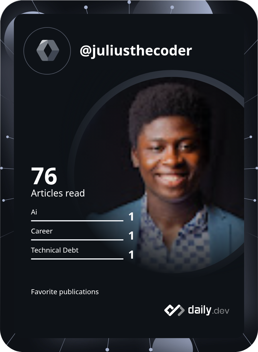 Julius Boakye's Dev Card