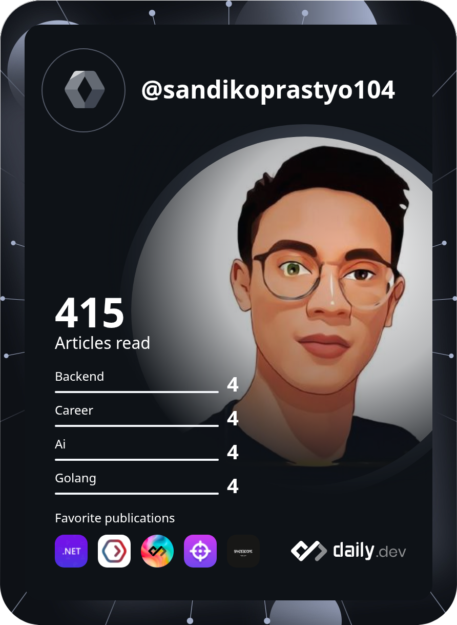 sandiko prastyo's Dev Card