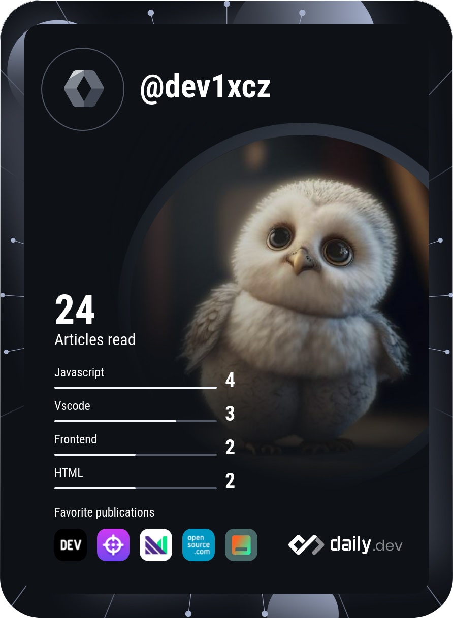 dev1xc's Dev Card