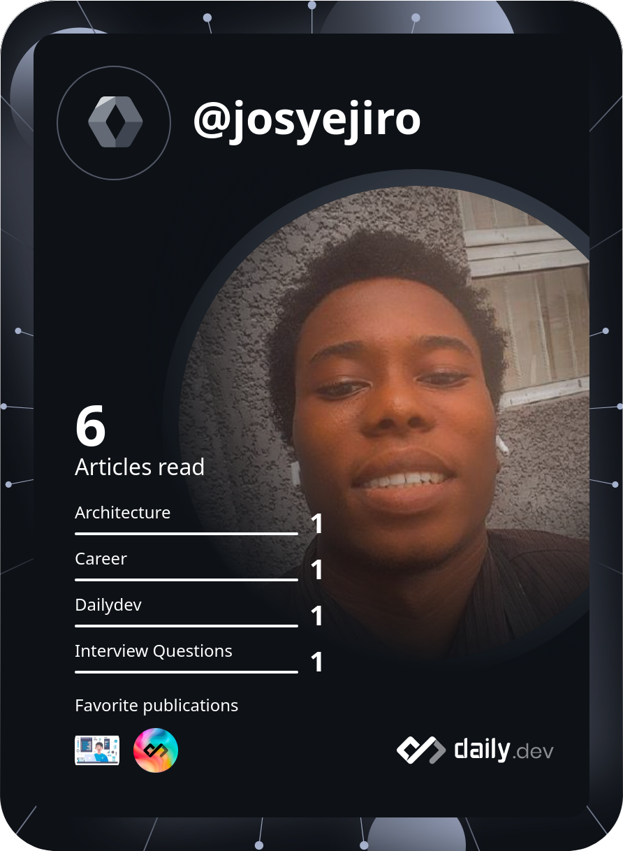 Josy Ejiro's Dev Card