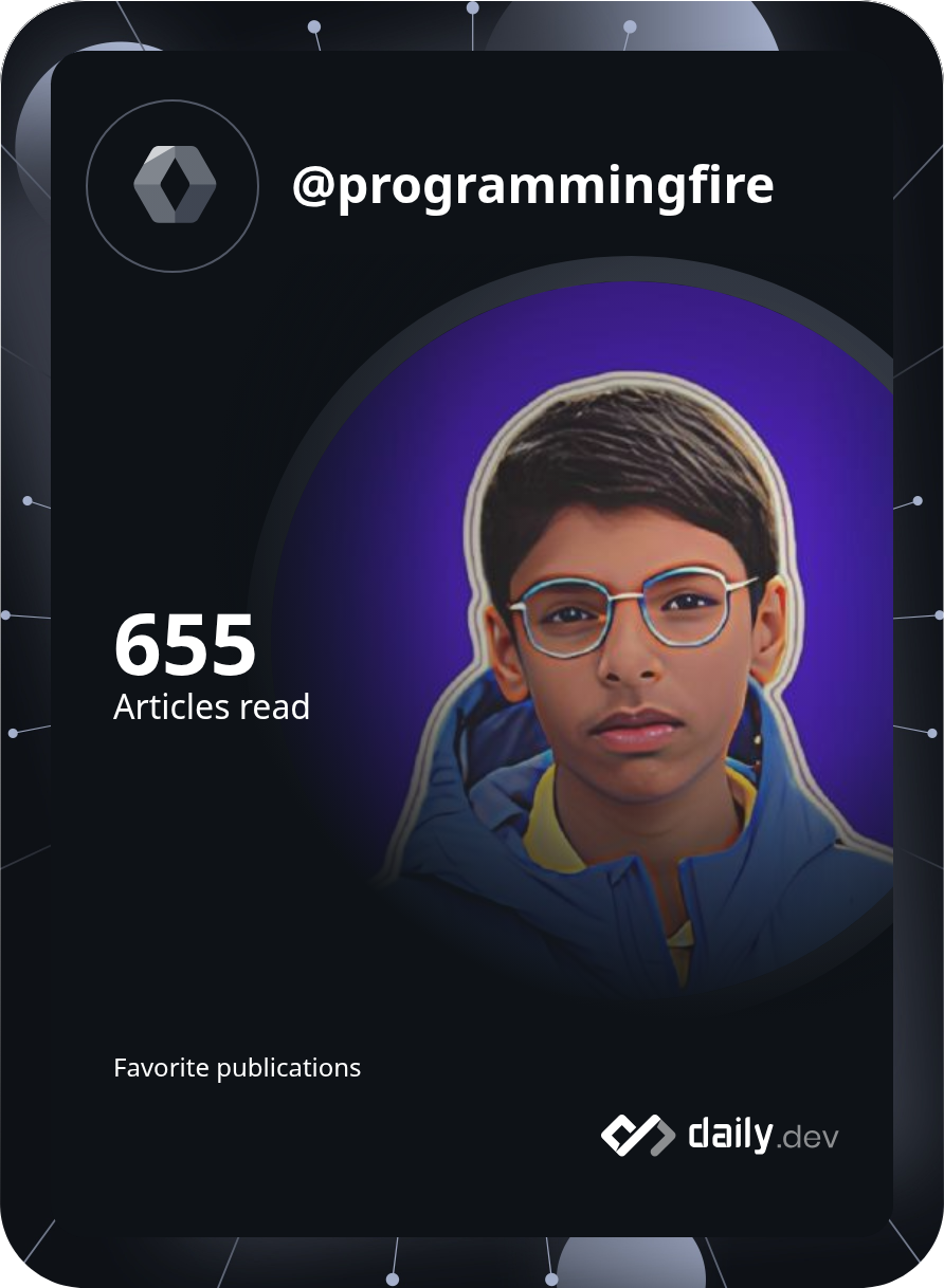 Nouman Rahman's Dev Card