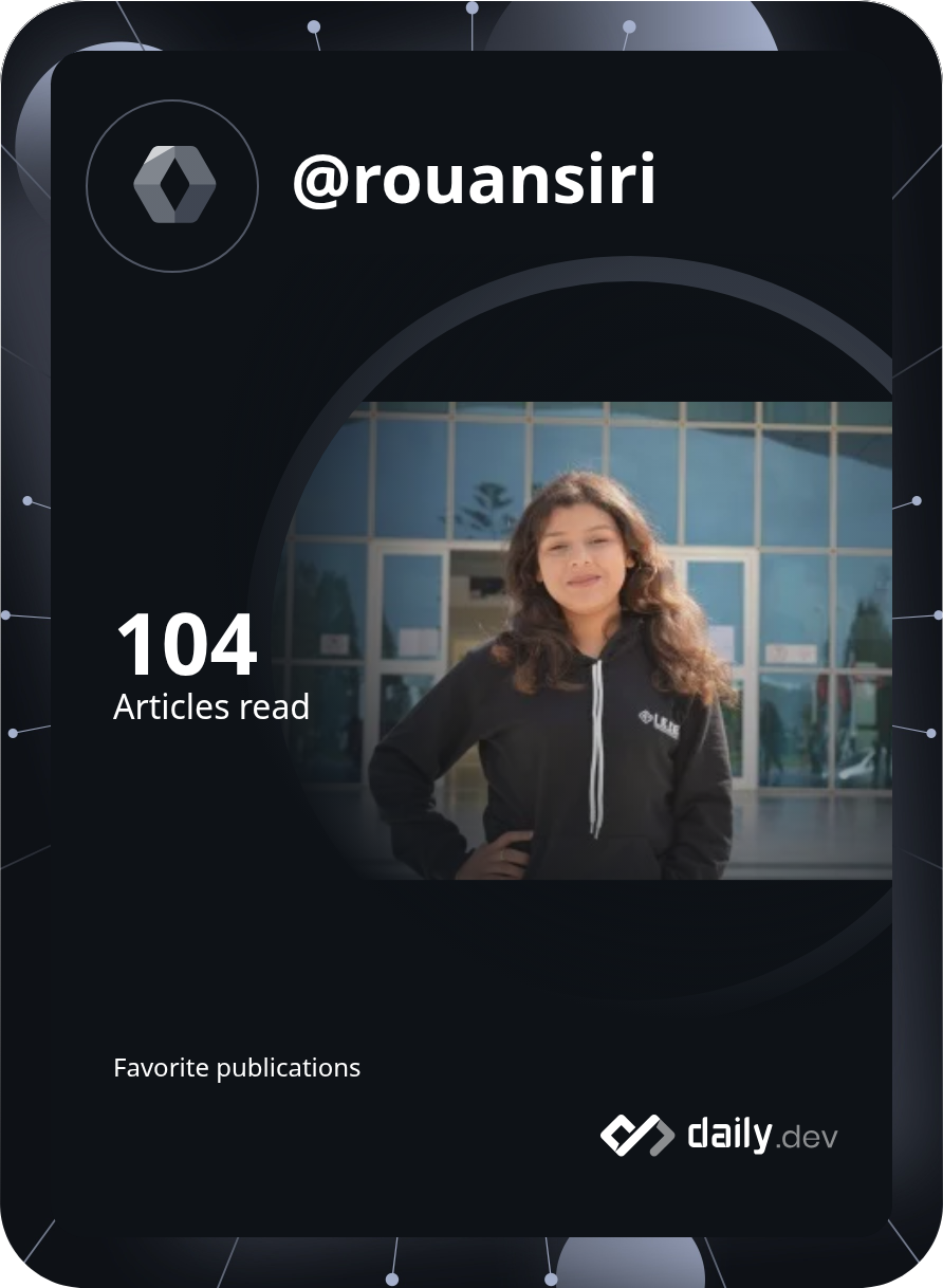 Roua Nsiri's Dev Card