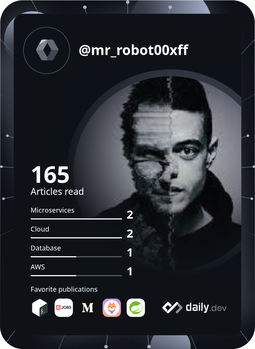 MRROBOT's Dev Card