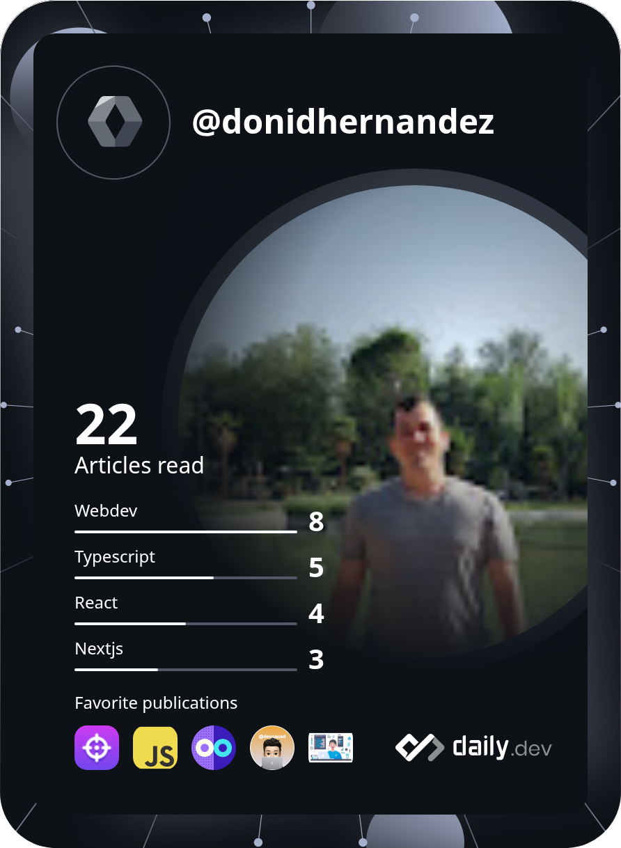 Adonai Dominguez's Dev Card