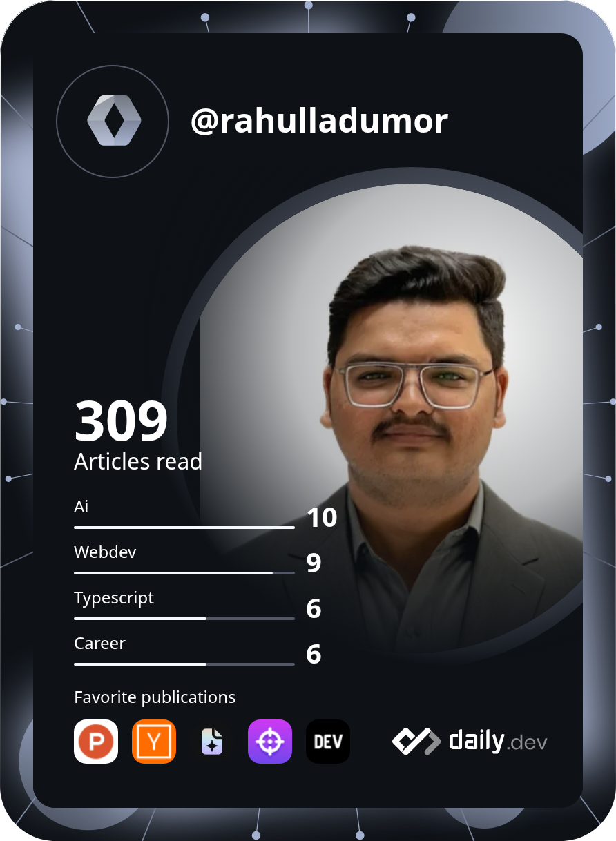 Rahul Ladumor's Dev Card