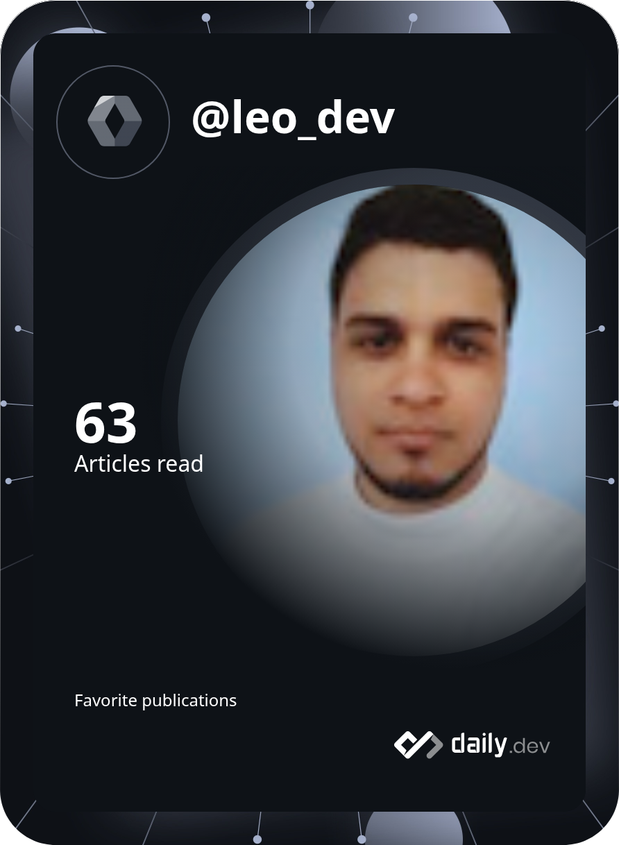 Leandro Nunes de Souza's Dev Card
