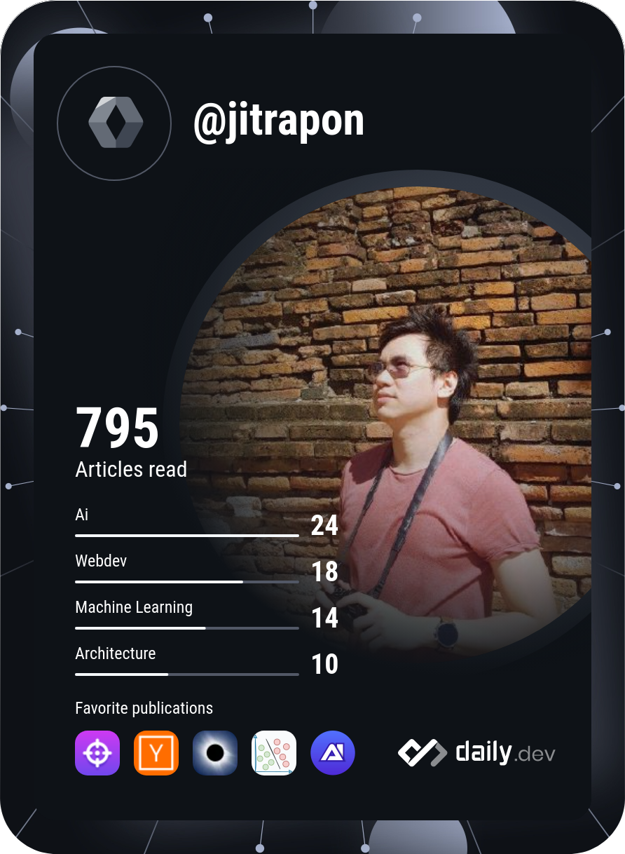 Jitrapon Tiachunpun's Dev Card