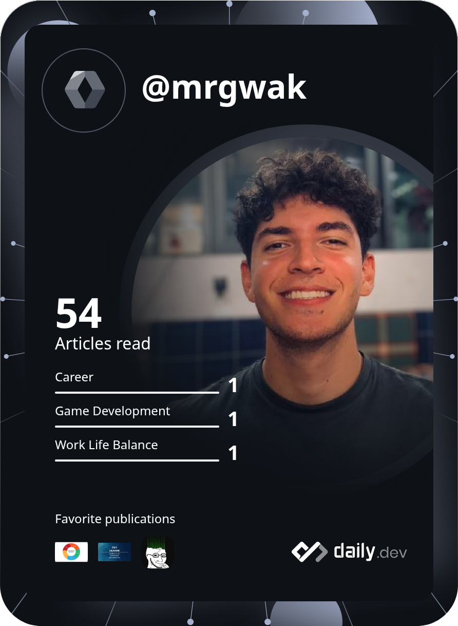 Tomas's Dev Card