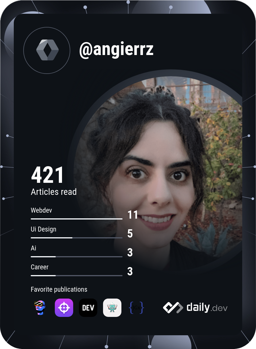 Angie Rodriguez's Dev Card