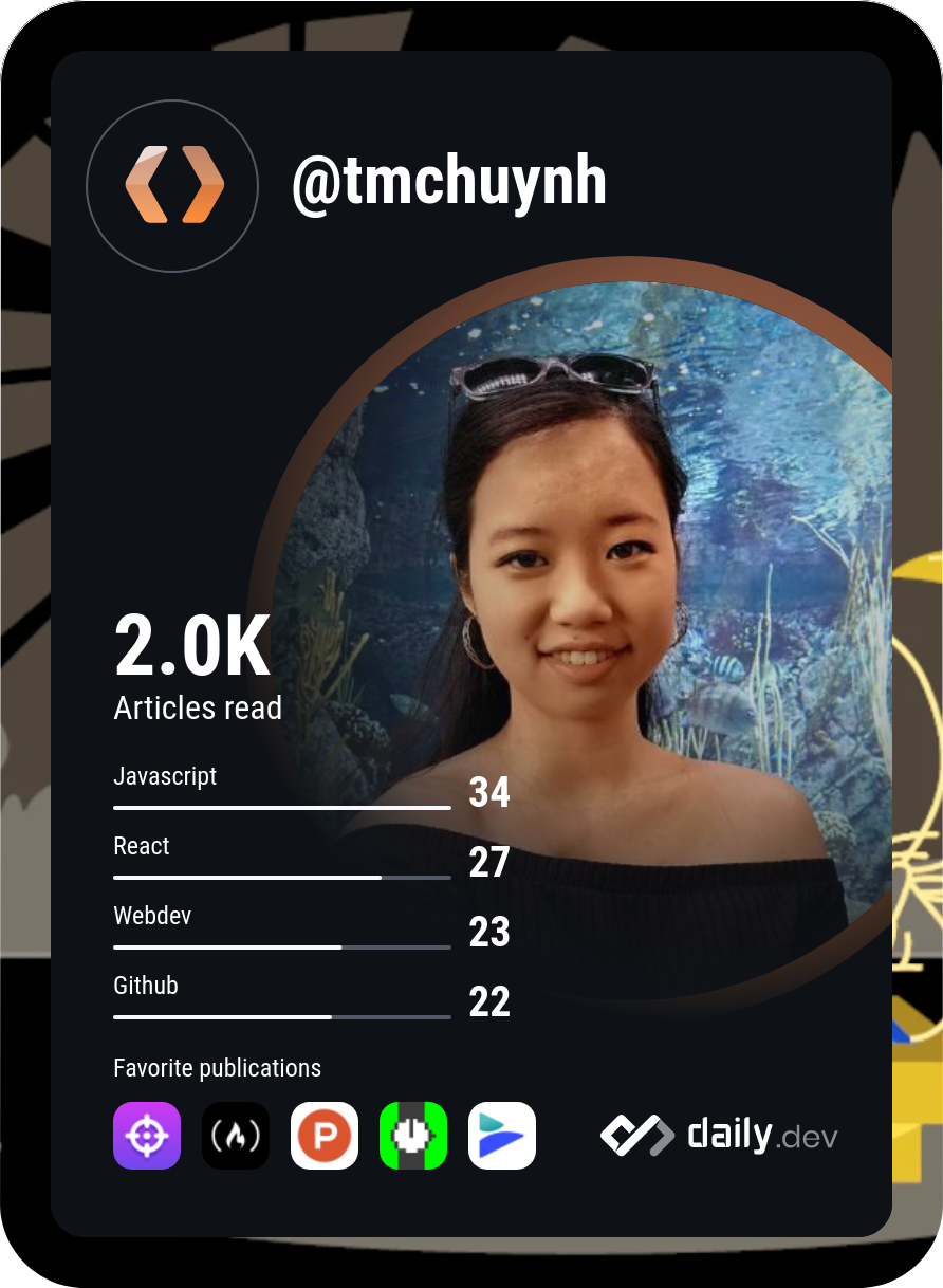 Tina Huynh's Dev Card