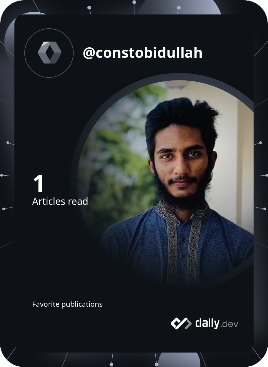 Obidullah's Dev Card
