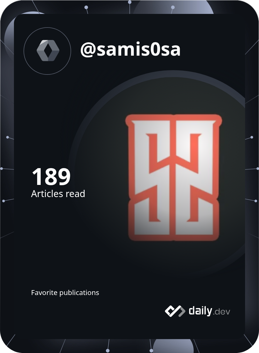 Sami Adli's Dev Card