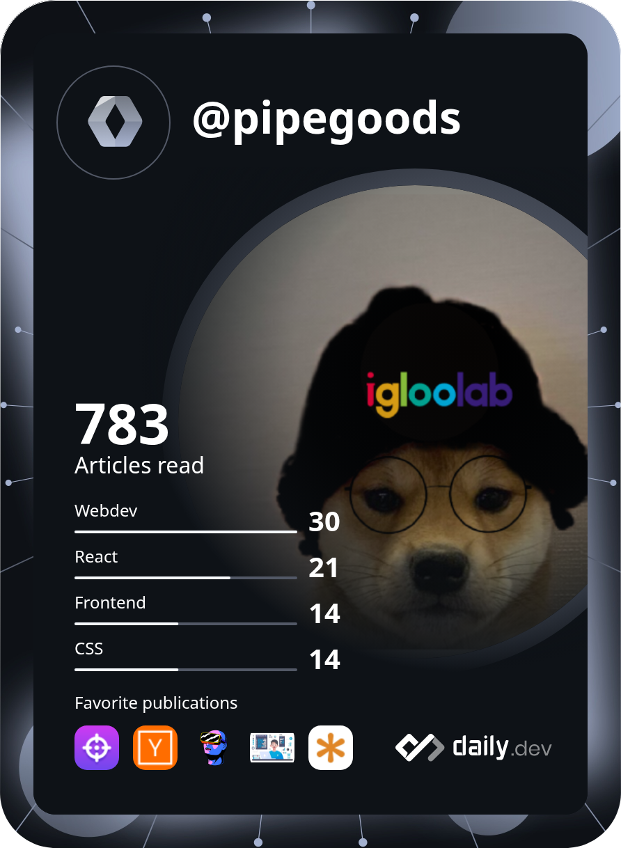 Andrés Vizcaíno's Dev Card