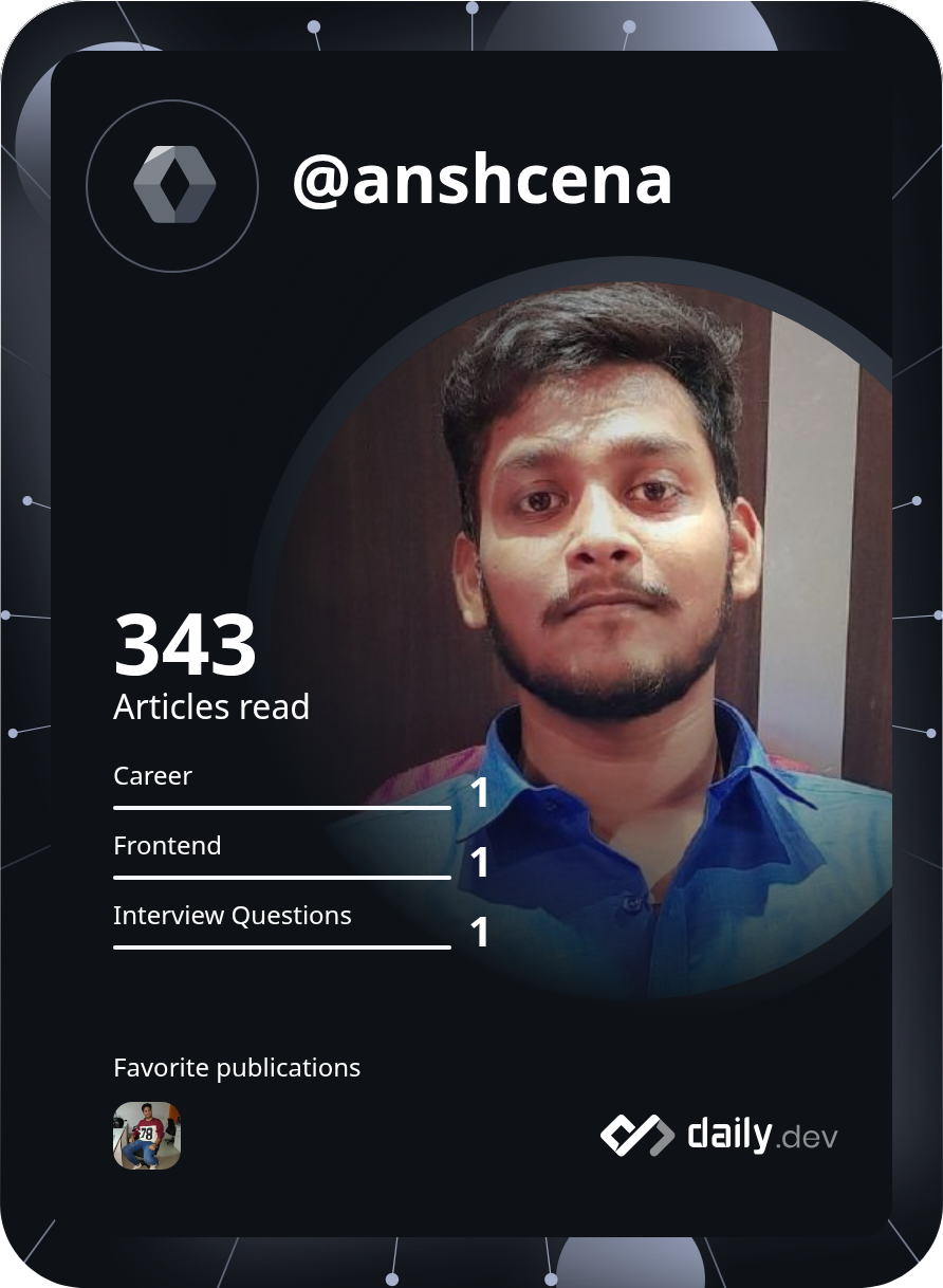 ANSH VARUN's Dev Card