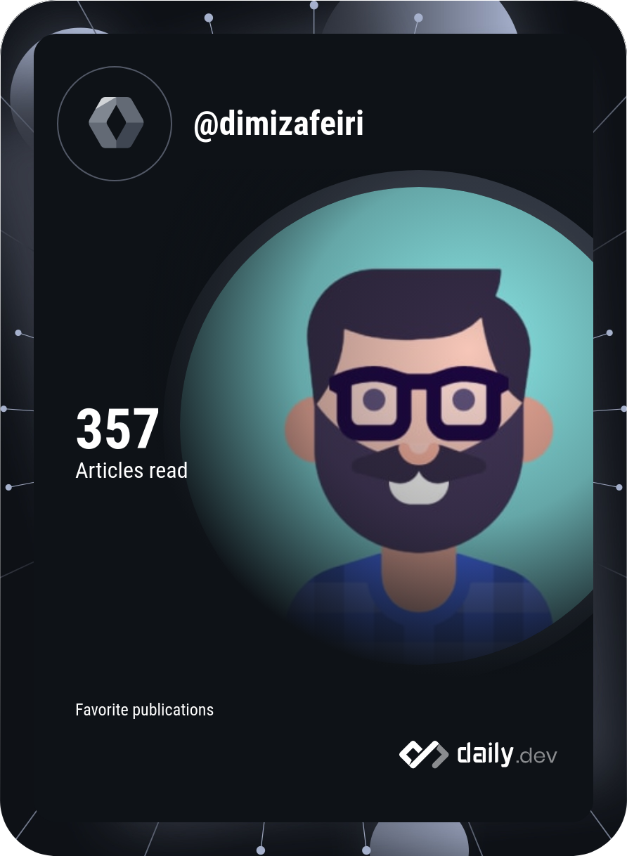 Dimitris Zafeiris's Dev Card