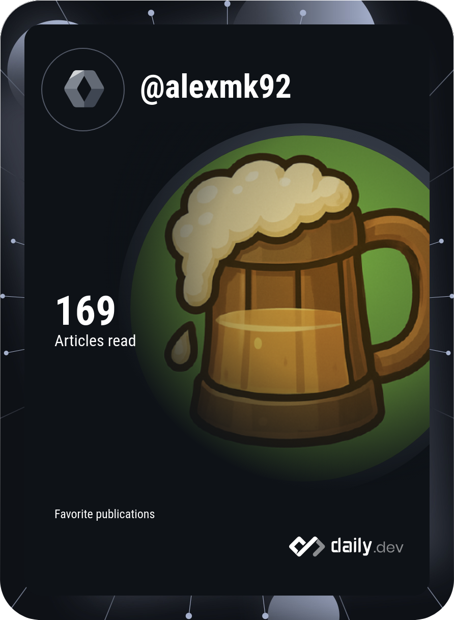 Alexander Sims's Dev Card