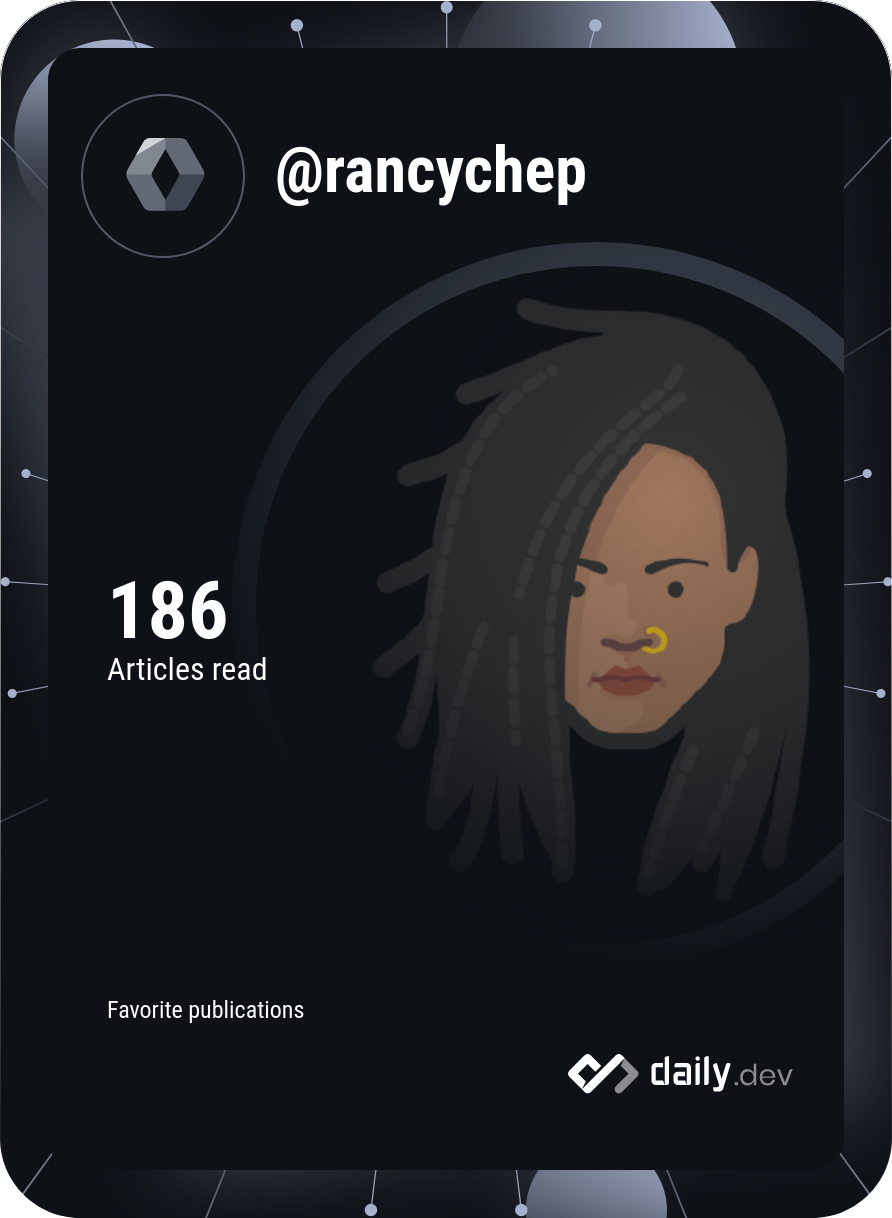 Rancy Chepchirchir's Dev Card