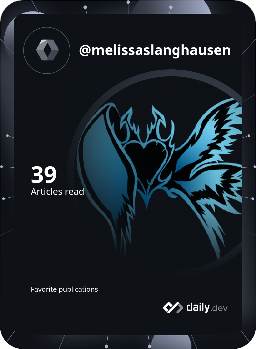 Melissa S Langhausen's Dev Card