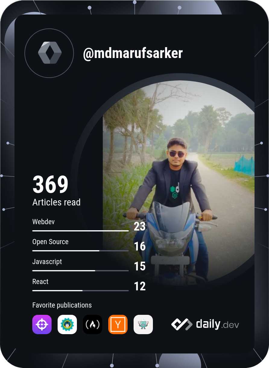 Md. Maruf Sarker's Dev Card