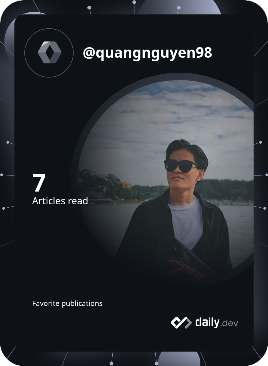 Quang Nguyen's Dev Card