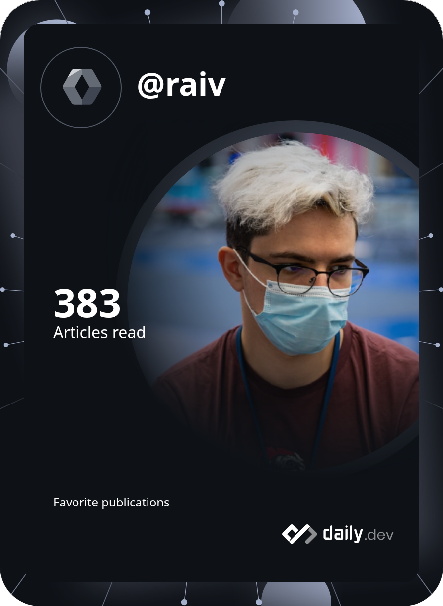 Romain BERNARDOT's Dev Card