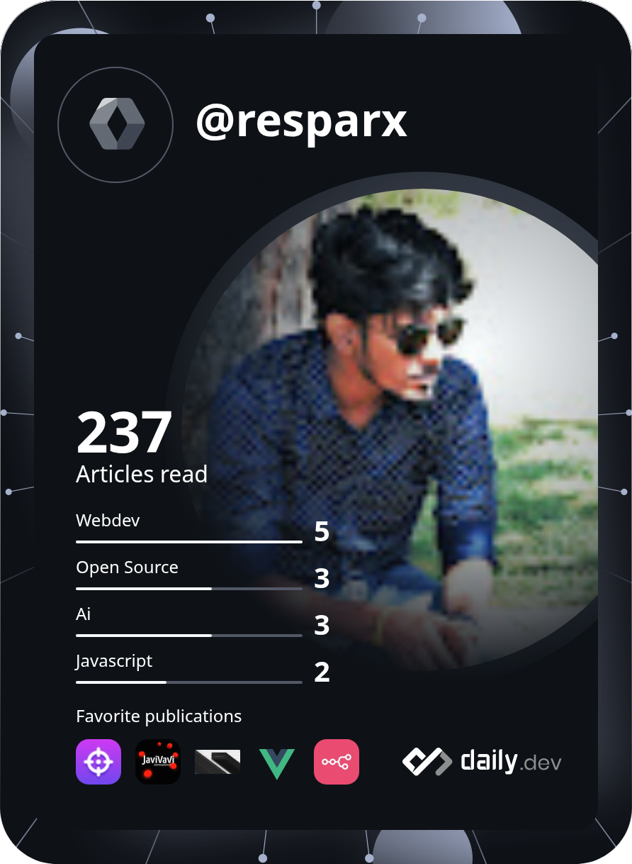 Ram prasanth's Dev Card
