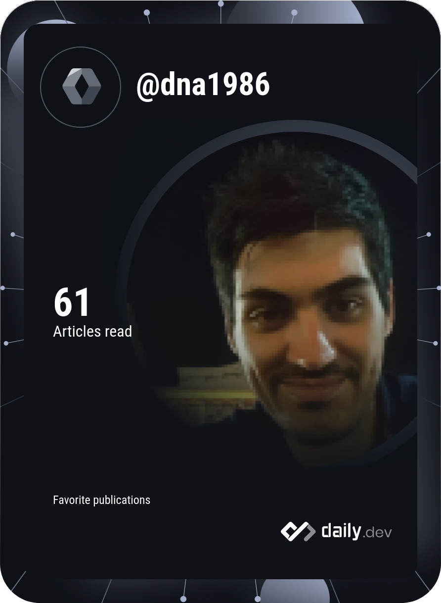 Antonio Di Novi's Dev Card