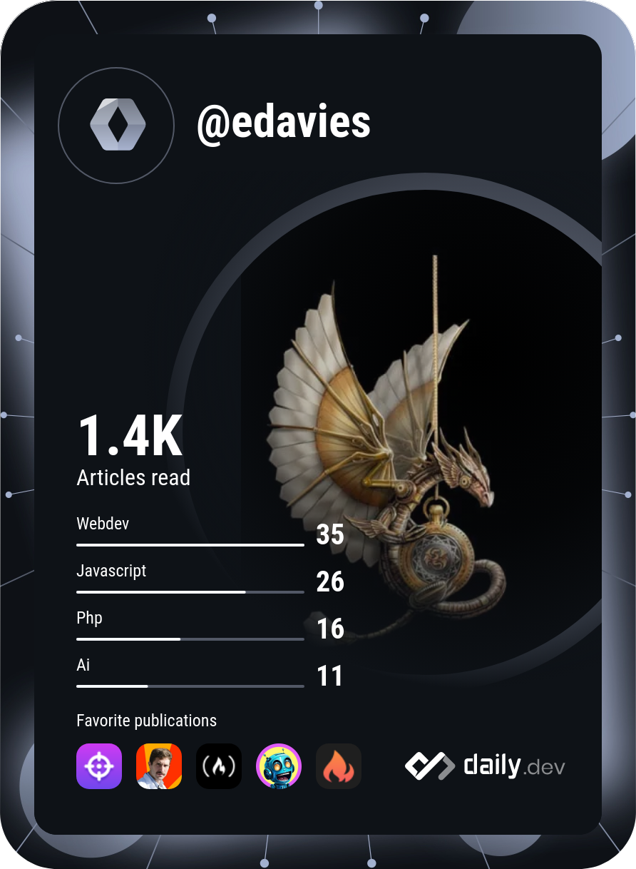 Evan Davies's Dev Card