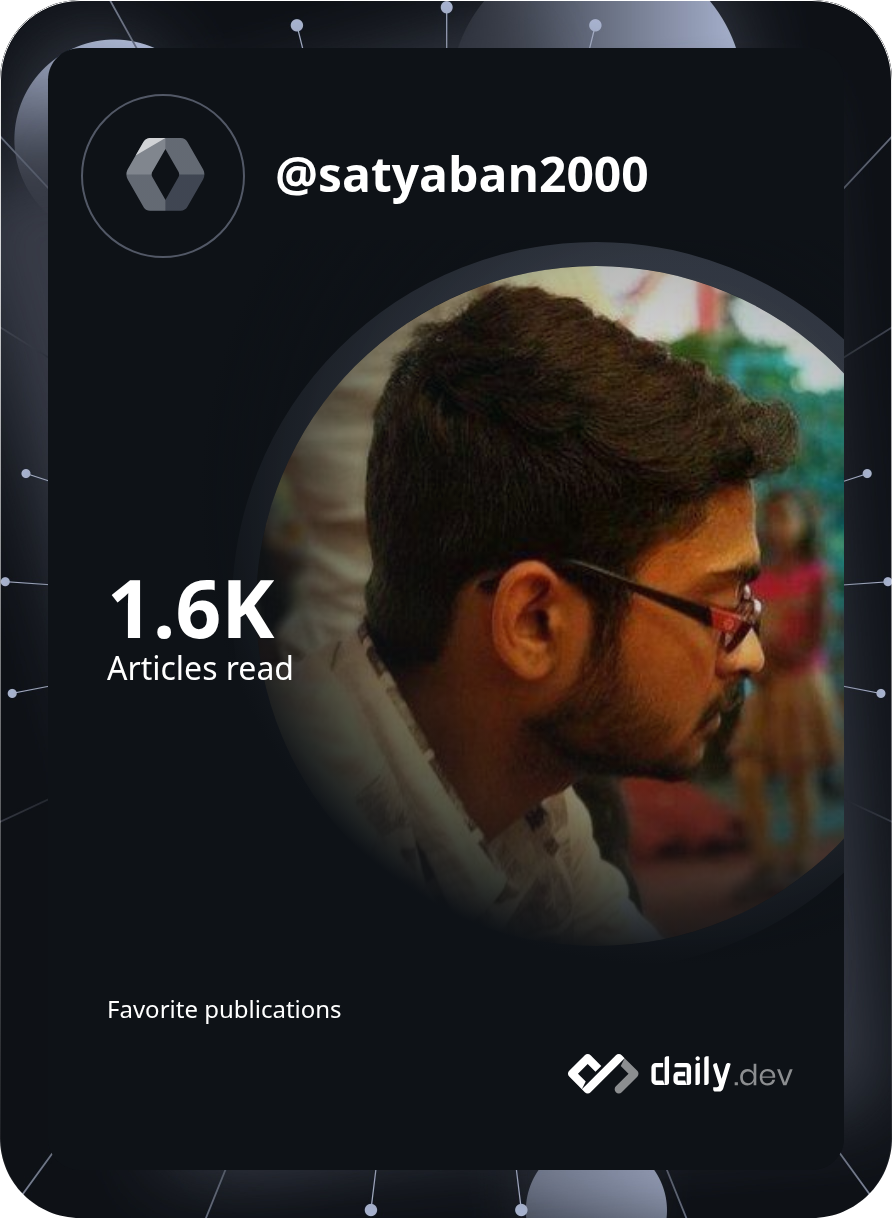 Satyaban Sahoo's Dev Card