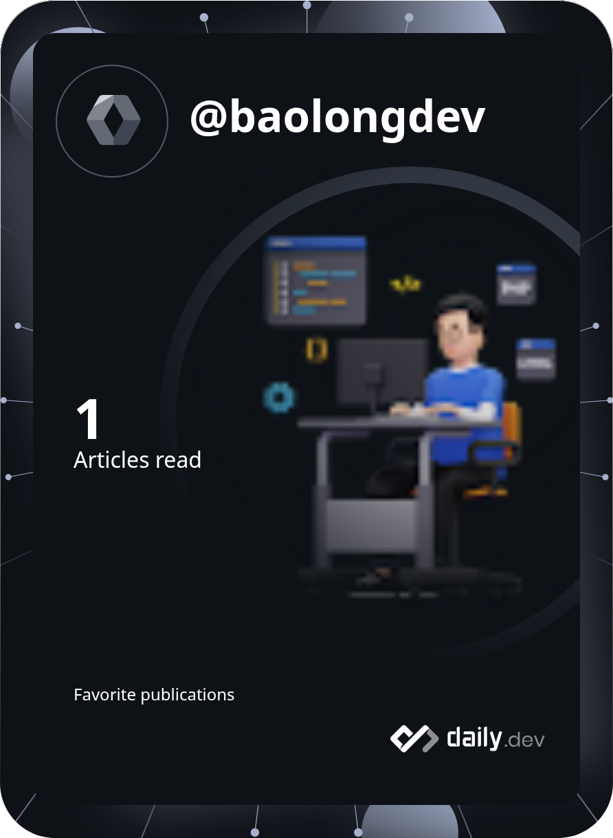 VoBaoLong's Dev Card