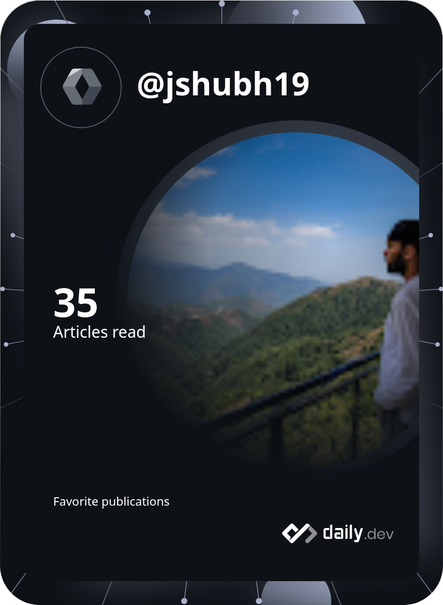 Shubh jangid's Dev Card