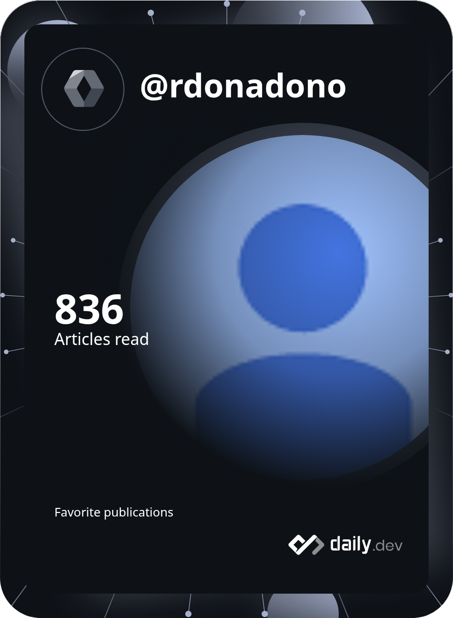 Raffaele Donadono's Dev Card