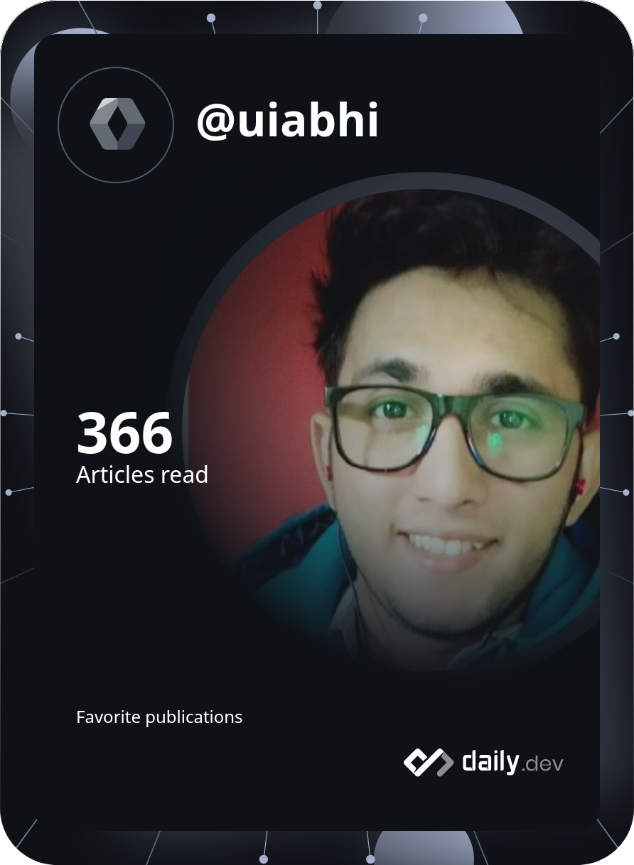 Abhishek Singh's Dev Card
