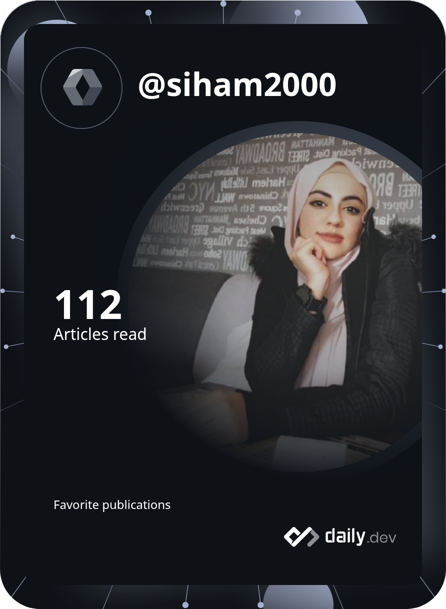 SihamAnanzh's Dev Card