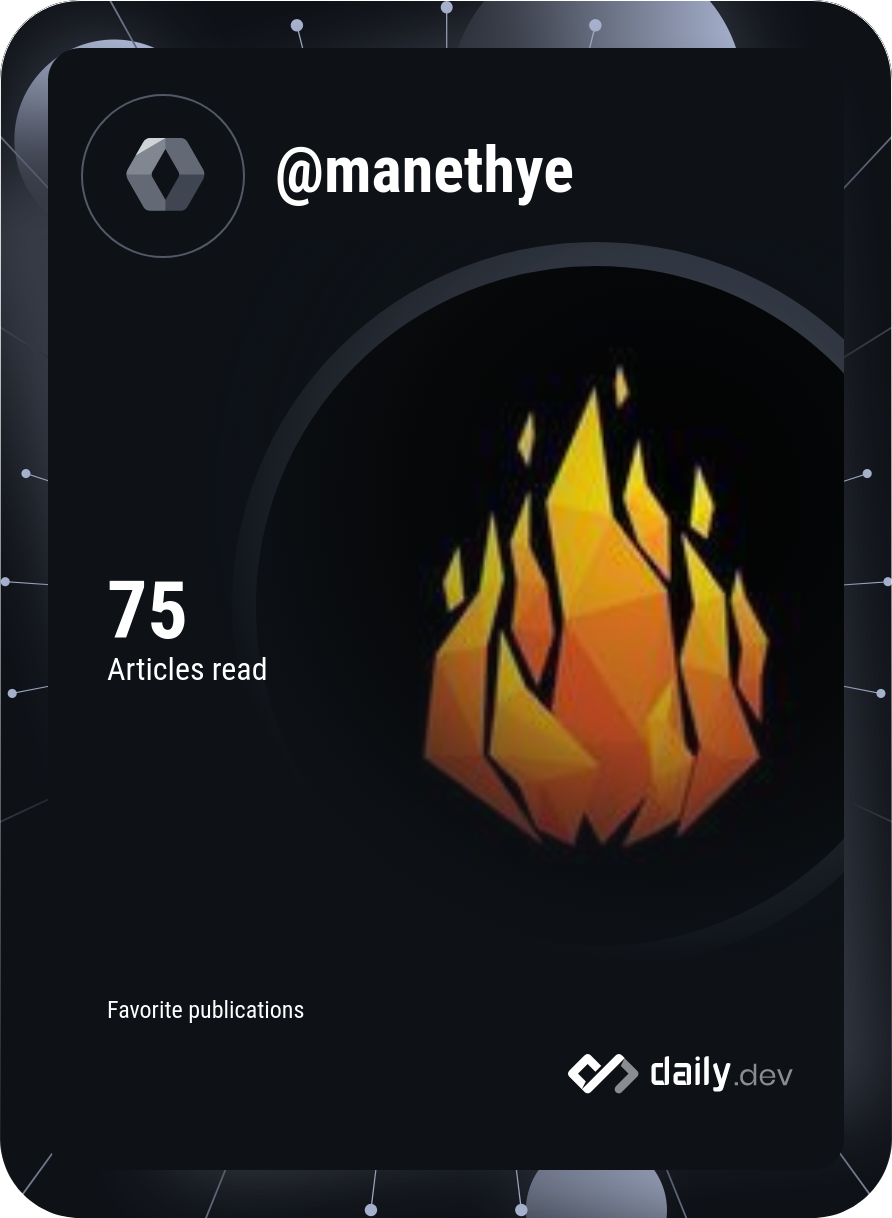Maneth's Dev Card