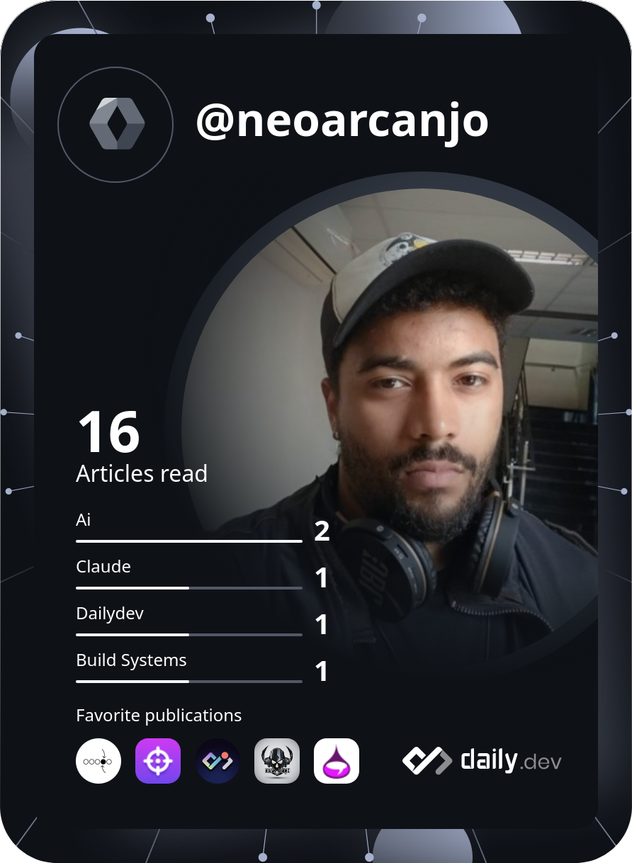 Rafael Arcanjo Fagundes de Souza's Dev Card